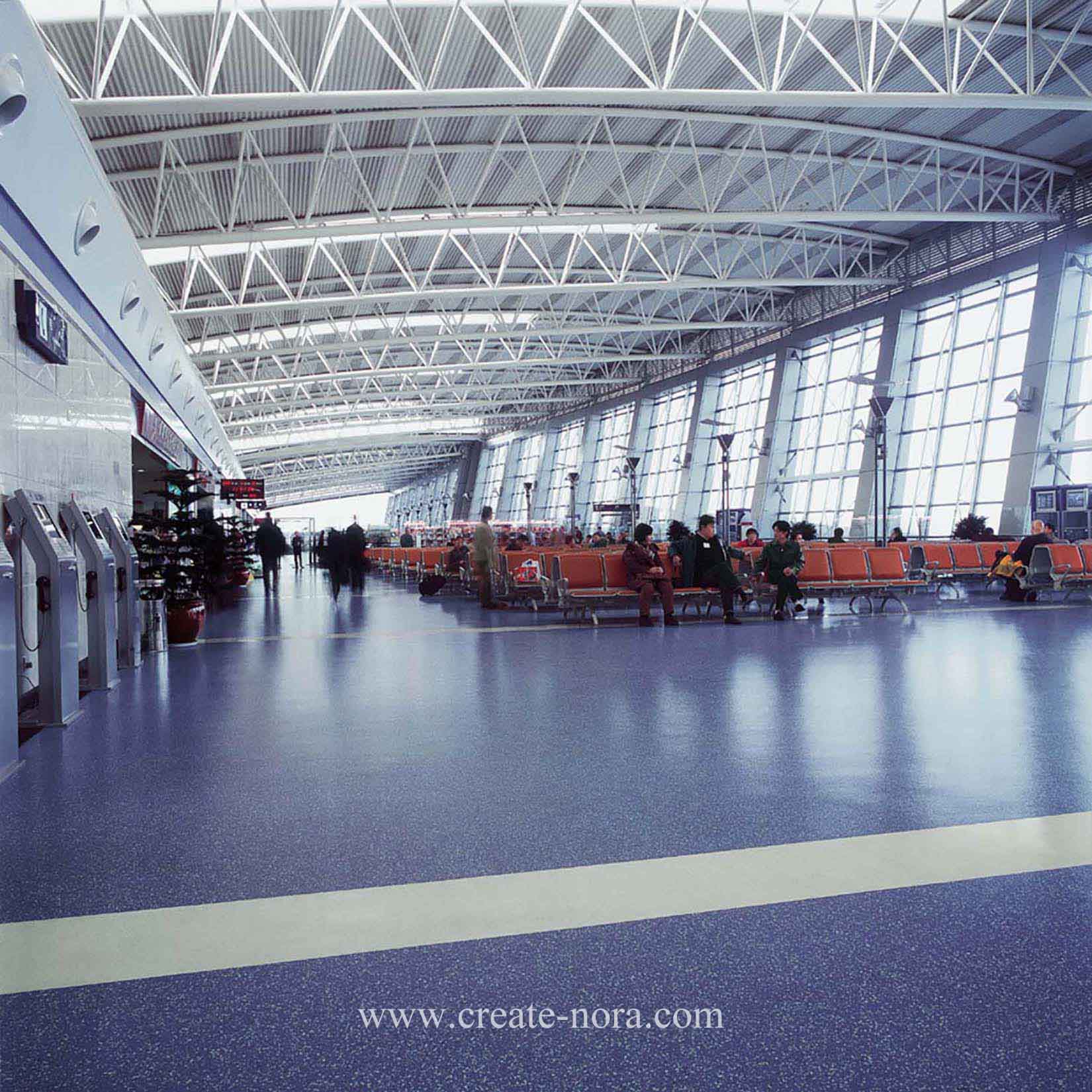 the photo of nora rubber flooring in Xianyang Airport T1、T3 8